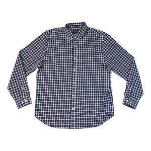 Lucky Brand Men's Large Button‎ Shirt Long Sleeve Plaid Multicolor Classic Fit